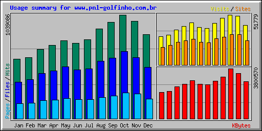 Resumo de utilização para www.golfinho.com.br